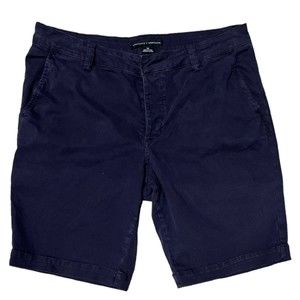 Sanctuary X Anthropology Men Twill Shorts Size 30 Washed Out Navy Blue Chino